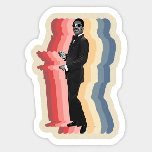 Stevie Wonders Vintage Shadow Sticker